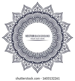 Card or invitation. Vintage decorative elements with mandala