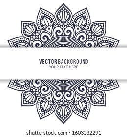 Card or invitation. Vintage decorative elements with mandala