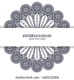 Card or invitation. Vintage decorative elements with mandala