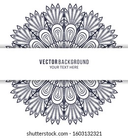 Card or invitation. Vintage decorative elements with mandala