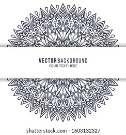 Card or invitation. Vintage decorative elements with mandala