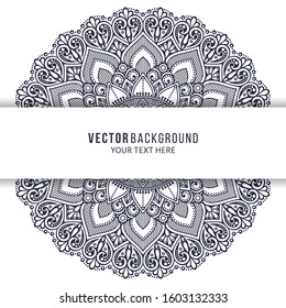 Card or invitation. Vintage decorative elements with mandala