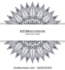 Card or invitation. Vintage decorative elements with mandala