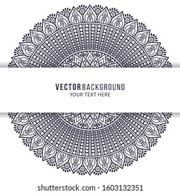 Card or invitation. Vintage decorative elements with mandala