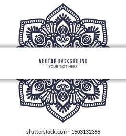 Card or invitation. Vintage decorative elements with mandala
