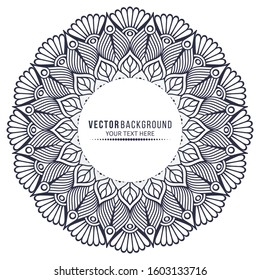 Card or invitation. Vintage decorative elements with mandala