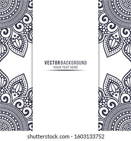 Card or invitation. Vintage decorative elements with mandala