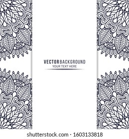 Card or invitation. Vintage decorative elements with mandala