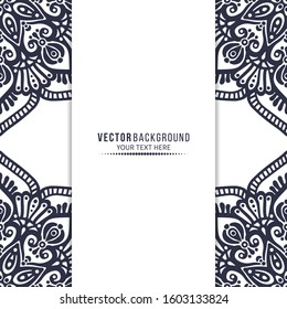 Card or invitation. Vintage decorative elements with mandala