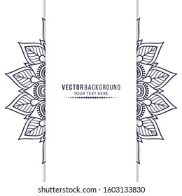Card or invitation. Vintage decorative elements with mandala