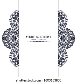 Card or invitation. Vintage decorative elements with mandala