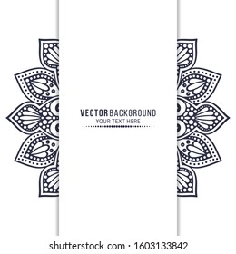 Card or invitation. Vintage decorative elements with mandala