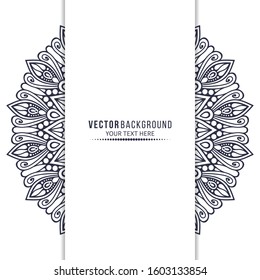 Card or invitation. Vintage decorative elements with mandala