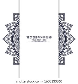 Card or invitation. Vintage decorative elements with mandala