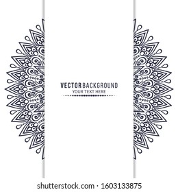Card or invitation. Vintage decorative elements with mandala