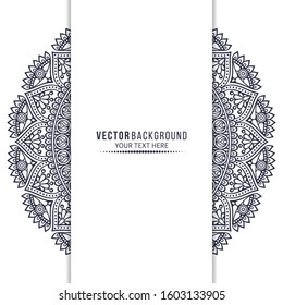 Card or invitation. Vintage decorative elements with mandala