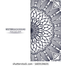Card or invitation. Vintage decorative elements with mandala