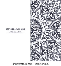 Card or invitation. Vintage decorative elements with mandala