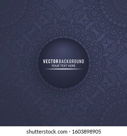 Card or invitation. Vintage decorative elements with mandala
