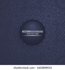 Card or invitation. Vintage decorative elements with mandala