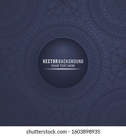 Card or invitation. Vintage decorative elements with mandala