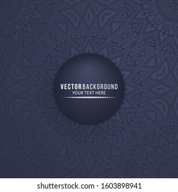Card or invitation. Vintage decorative elements with mandala