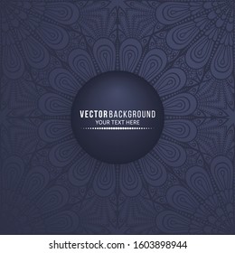Card or invitation. Vintage decorative elements with mandala