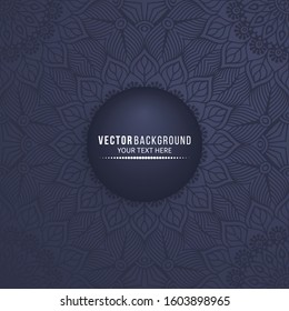 Card or invitation. Vintage decorative elements with mandala