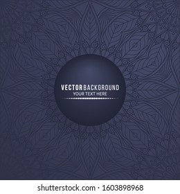 Card or invitation. Vintage decorative elements with mandala