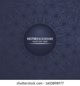 Card or invitation. Vintage decorative elements with mandala