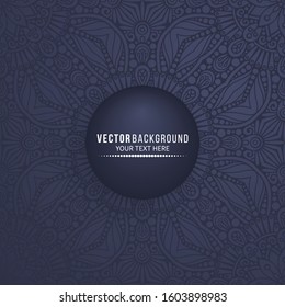 Card or invitation. Vintage decorative elements with mandala