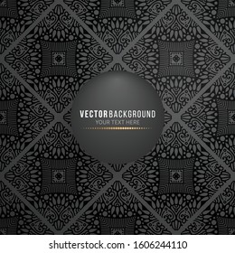 Card or invitation. Vintage decorative elements