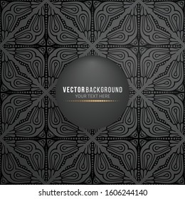 Card or invitation. Vintage decorative elements