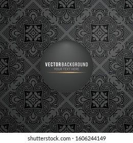 Card or invitation. Vintage decorative elements