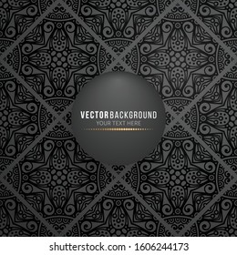 Card or invitation. Vintage decorative elements