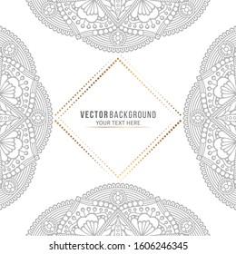 Card or invitation. Vintage decorative elements