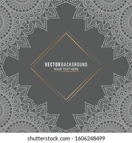 Card or invitation. Vintage decorative elements