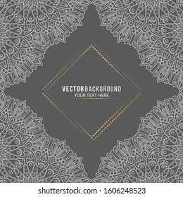 Card or invitation. Vintage decorative elements