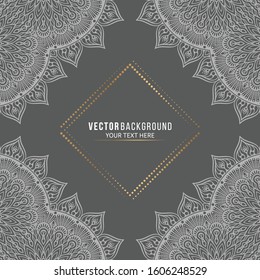 Card or invitation. Vintage decorative elements