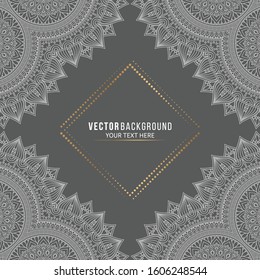 Card or invitation. Vintage decorative elements