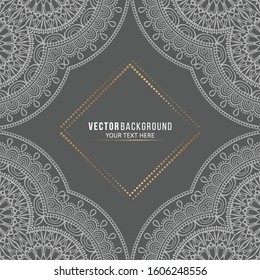 Card or invitation. Vintage decorative elements