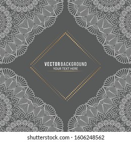 Card or invitation. Vintage decorative elements