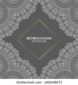 Card or invitation. Vintage decorative elements