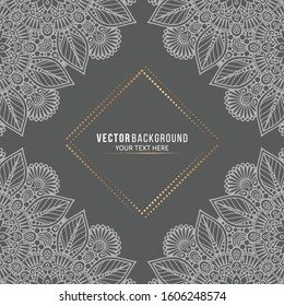 Card or invitation. Vintage decorative elements