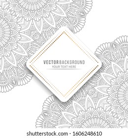 Card or invitation. Vintage decorative elements