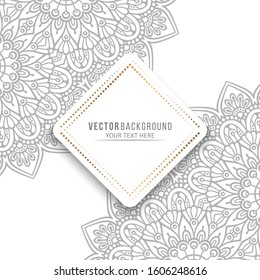 Card or invitation. Vintage decorative elements
