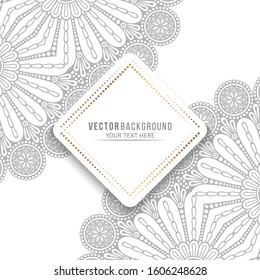 Card or invitation. Vintage decorative elements