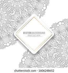 Card or invitation. Vintage decorative elements