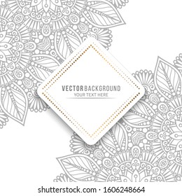 Card or invitation. Vintage decorative elements