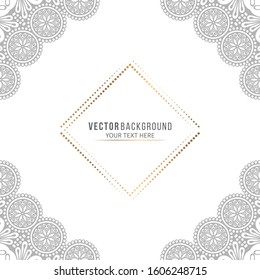 Card or invitation. Vintage decorative elements